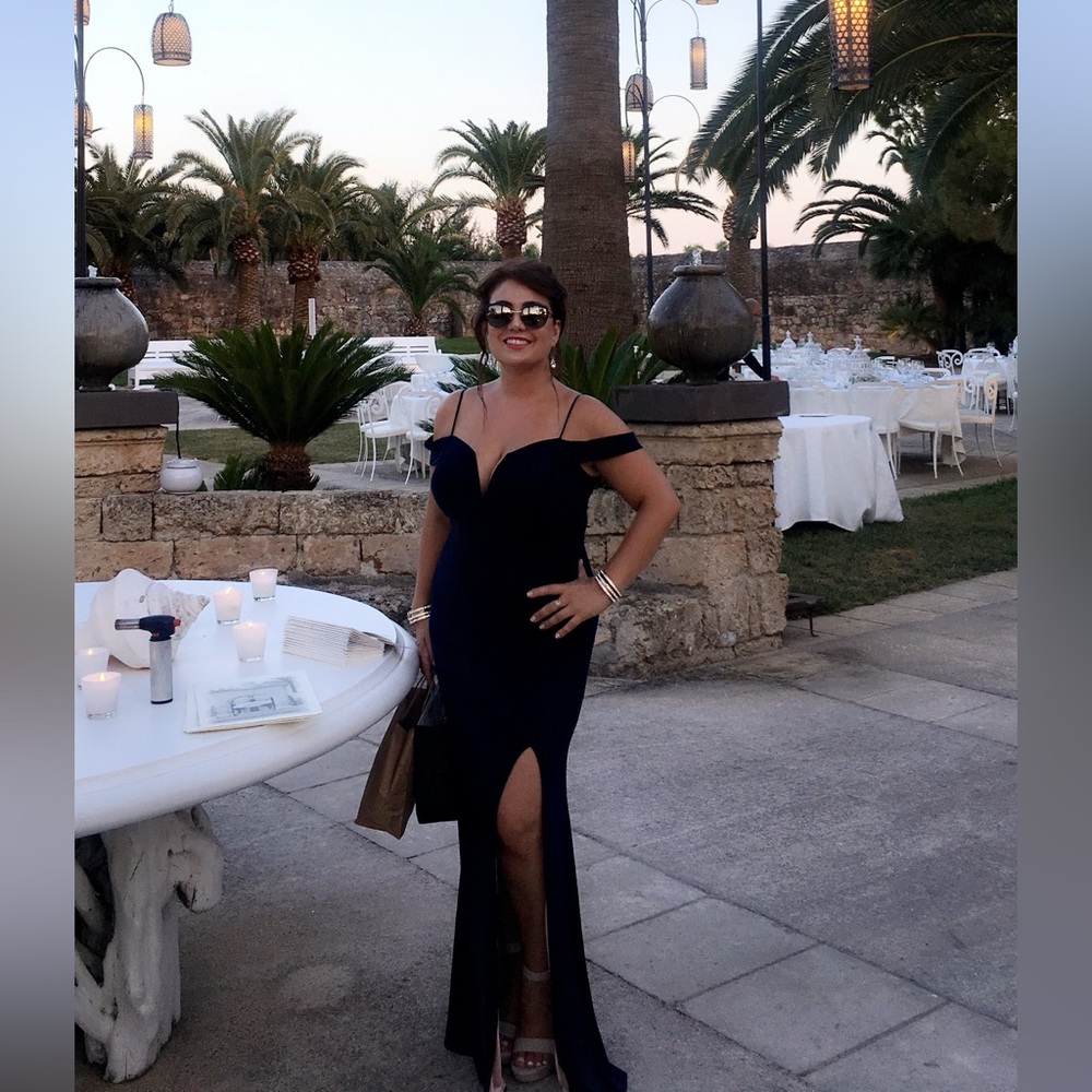 City Studio Black and White Dress